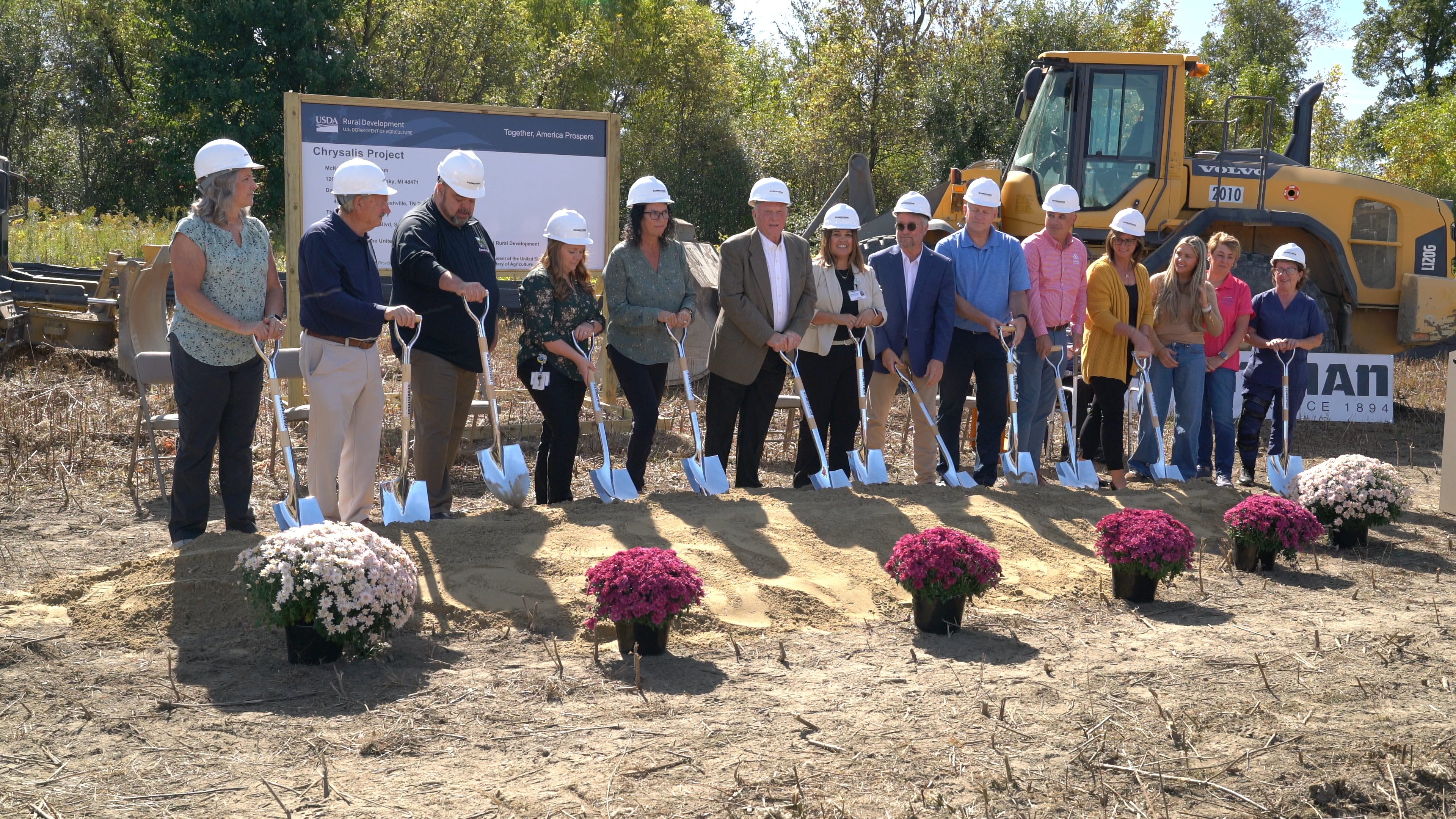 Group photos (l to r): Susan Dreyer, Foundation Chair; Larry Mitchell, Hospital Board Vice Chair; Dave Faber, Sandusky City Manager; Morgan Fraley, Dayshift Nursing Manager and Heart & Hope Chair; Amy Ruedisueli, CFO; Steve Barnett, President & CEO and Hospital Board Member; Billi Jo Hennika, COO; Dr. James L. Sams, Hospital Board Member and Chief of Staff; Mike Dreyer, Hospital Board Chair; Brandon Guibord, Hospital Board Secretary/Treasurer; Tonya Kaufman, Hospital Board Member; Kelsey Loding, Auxiliary Co-President; Emma Navarro, Auxiliary Co-President; Debbie Smielewski, Longtime McKenzie Employee.